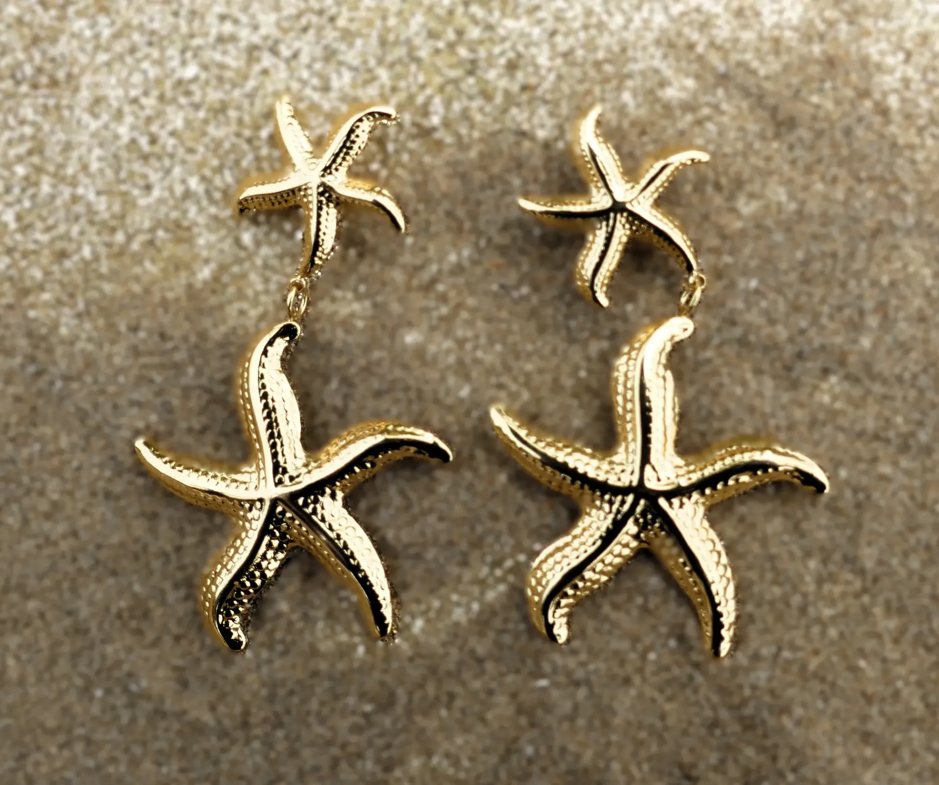 PENDIENTES ESTRELLITAS DE MAR (DORADOS)