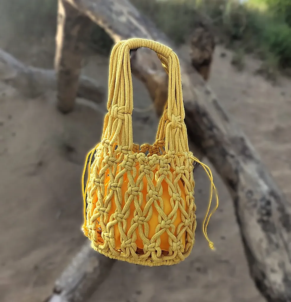 BOLSO TRENZADO MACRAMÉ