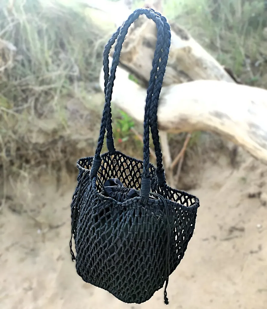 BOLSO DE RED MACRAMÉ