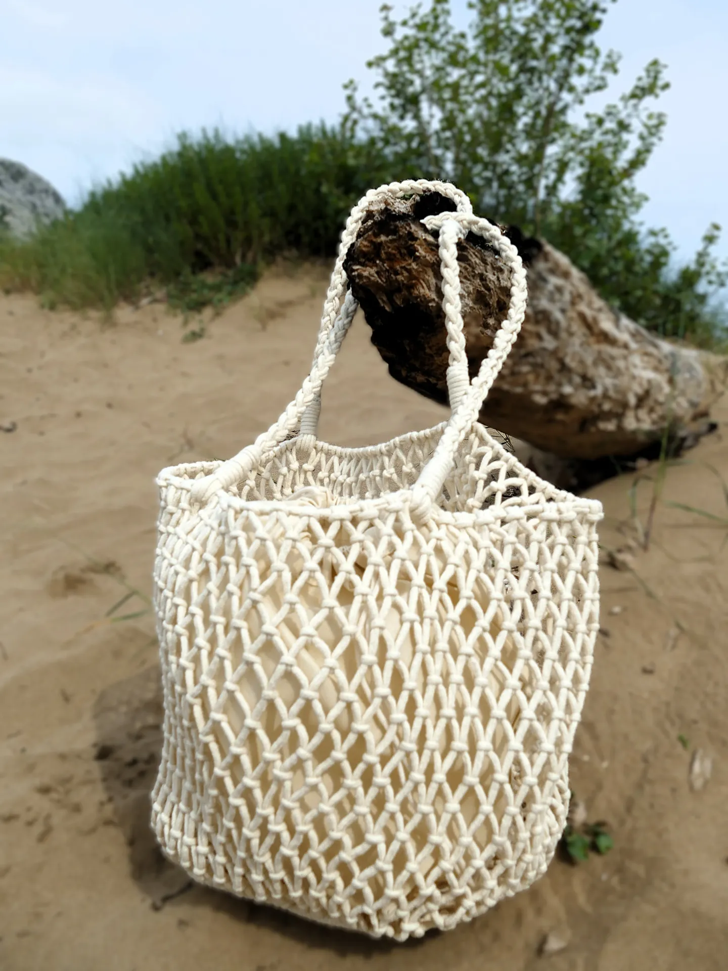 BOLSO PLAYERO TRENZADO